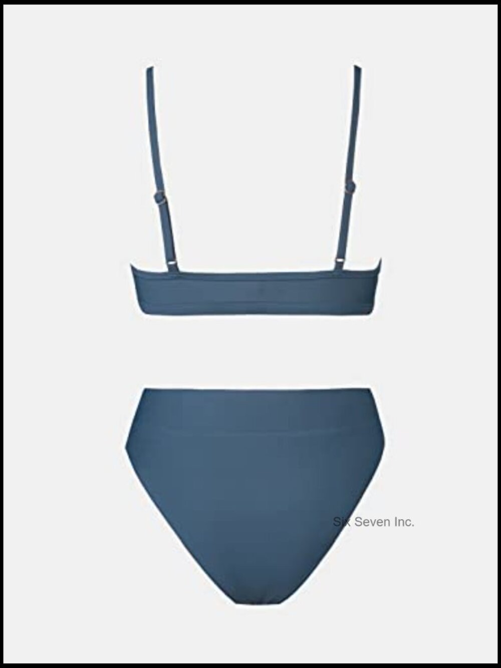 Two Piece Cut Out High Waisted Scoop Neck Bikini Set - Picture 6 of 7